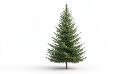 Obraz premium Small Pine Tree on White Surface