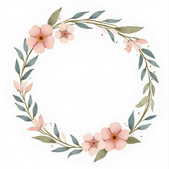 Obraz premium wreath frame of flowers