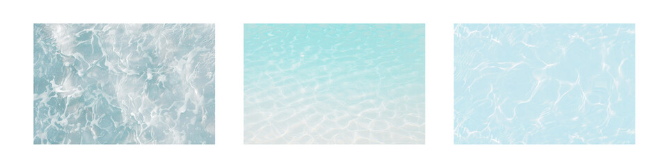 PNG water ripples, element set on transparent background