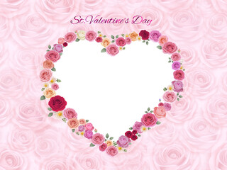 ハートのフレーム　B-2