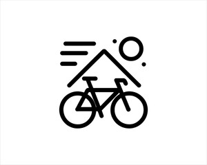 bicycle sign icon