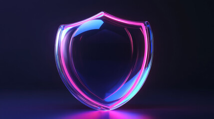 Purple protect shield sphere with neon glow effect. Realistic 3d vector set of futuristic dome energy shield. Glass transparent bubble with defense barrier field for protect and insurance concept.