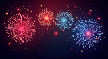 Fototapeta premium fireworks in the sky