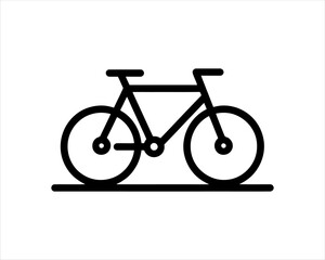 Bicycle logo design icon symbol vector illustration.