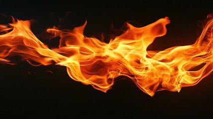 Fototapeta premium Vibrant Dynamic Flame Cut Out, Bright Blaze Isolated on White, Fiery Energy for Creative Designs