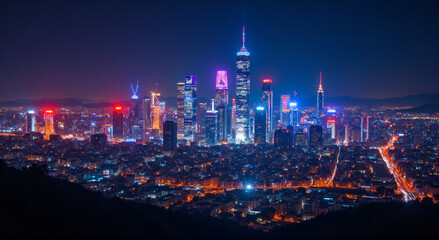 Fototapeta premium view of the city