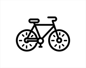 Fototapeta premium Bicycle logo design icon symbol vector illustration.