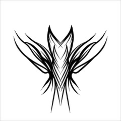 black and white tattoo