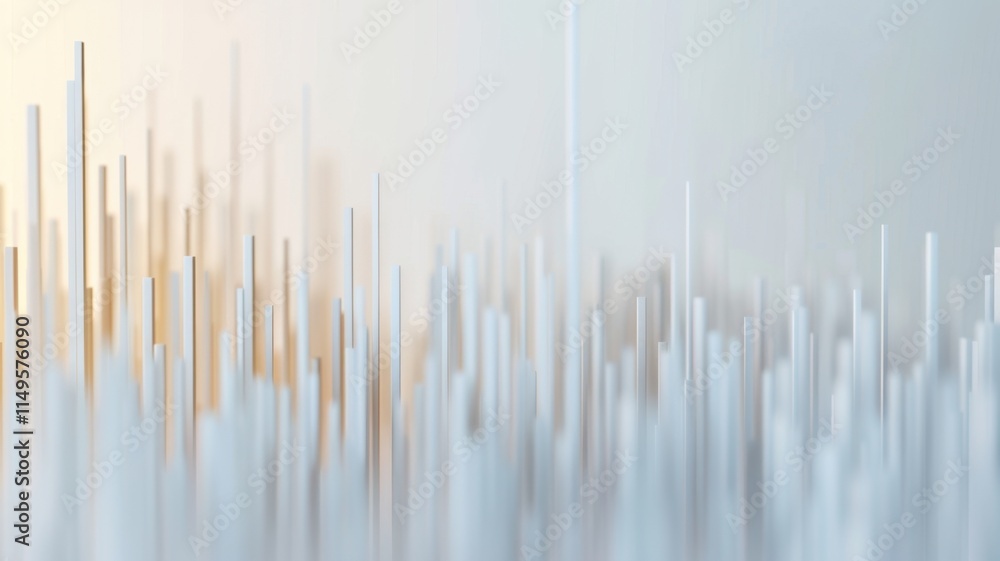Poster an abstract image featuring vertical lines in soft colors, creating a sense of depth and movement.