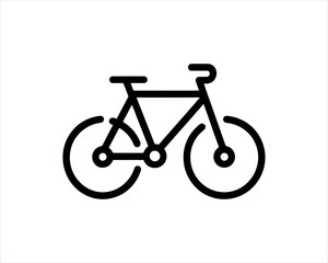Obraz premium Bicycle logo design icon symbol vector illustration.