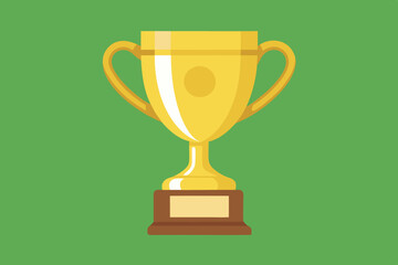 Golden Trophy Celebration: Success and Achievement in Vibrant Design