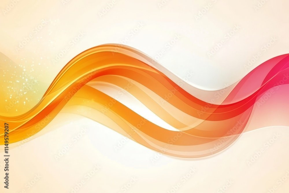 Poster vibrant abstract wave background composition featuring colorful and dynamic visual elements