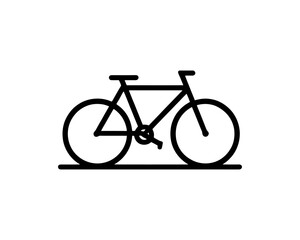 Fototapeta premium Bicycle logo design icon symbol vector illustration.