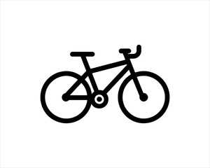 Fototapeta premium Bicycle logo design icon symbol vector illustration.