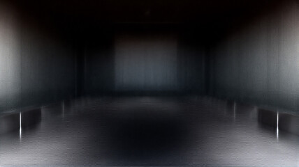 empty room with spotlights