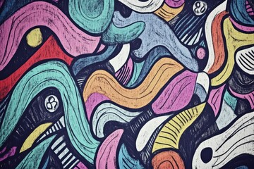 Creative abstract hand drawn doodle design background for unique photography projects and art
