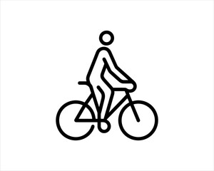 Obraz premium silhouette of a biker