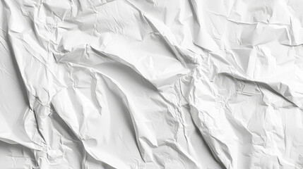 Plastic paper wrap cover with shrink overlay frame. Broken retro rough and distressed poster mockup with hole. Realistic white blank polyethylene package material element with crumple vector set.