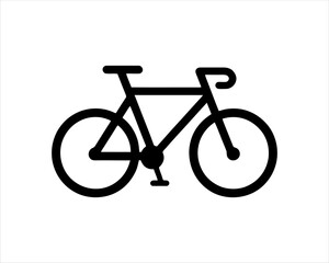 Bicycle icon vector logo template.