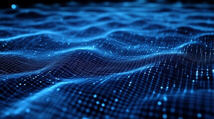 Abstract Network Waves Representing Urban Connectivity