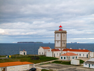 Farol de Cabo Carvoeiro en Peniche, región Oeste de Portugal.