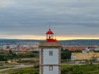 Farol de Cabo Carvoeiro en Peniche, región Oeste de Portugal.