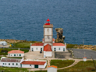 Farol de Cabo Carvoeiro en Peniche, región Oeste de Portugal.