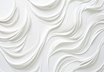 Obraz premium Abstract White Wave Texture Background Seamless Pattern