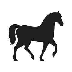 Running Horse Silhouette Vector 