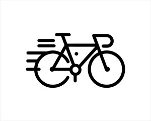 Fototapeta premium bicycle isolated on white background