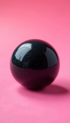 Isolated black tapioca pearl on a colored background, black, boba pearls