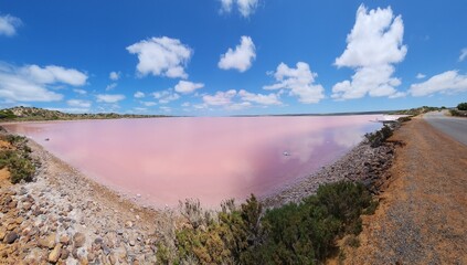 Hutt Lagoon, Pink Lake in Western Australia