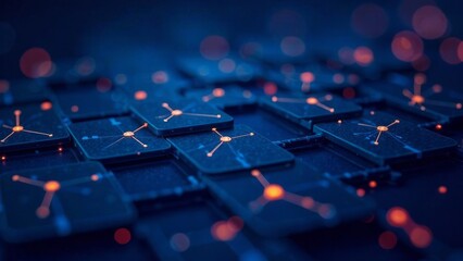 Abstract digital blue hexagons for business or science background. Suitable for medical research, tech innovation, online webinars, presentations, conferences, or forums. Vector illustration backdrop.