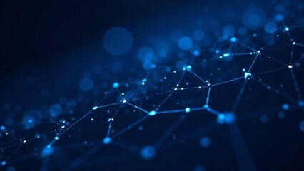 Obraz premium Abstract digital blue hexagons for business or science background. Suitable for medical research, tech innovation, online webinars, presentations, conferences, or forums. Vector illustration backdrop.