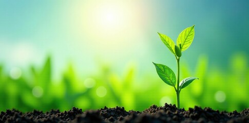 Green pea plant stems stretching towards sunlight, growth, summer