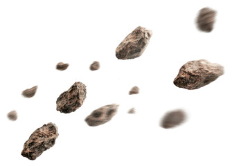 Obraz premium PNG Comets background floating elements.