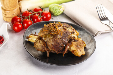 Baked Lamb shank with bone
