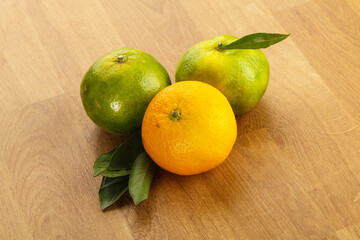 Fresh ripe sweet juicy mandarins