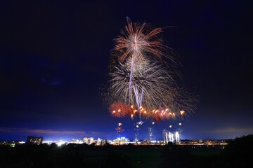 岩手県北上市　北上みちのく芸能まつり　花火大会