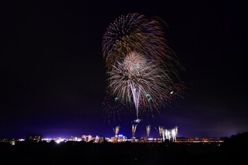 岩手県北上市　北上みちのく芸能まつり　花火大会