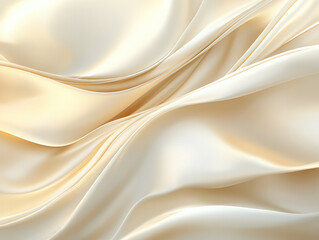 Obraz premium Silk Fabric With a Smooth Texture Creates Shimmering Ivory Waves in Soft Light