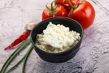Cottage cheese Curd in the bowl
