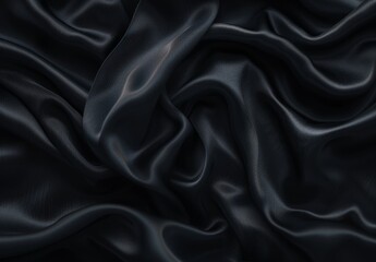 Fototapeta premium Abstract Black Satin Fabric Texture