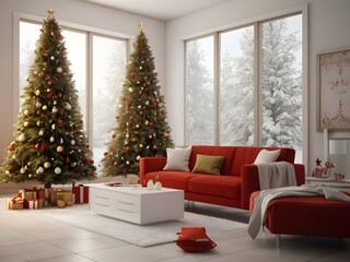 christmas tree in room