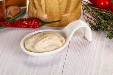 Burger sauce in the bowl