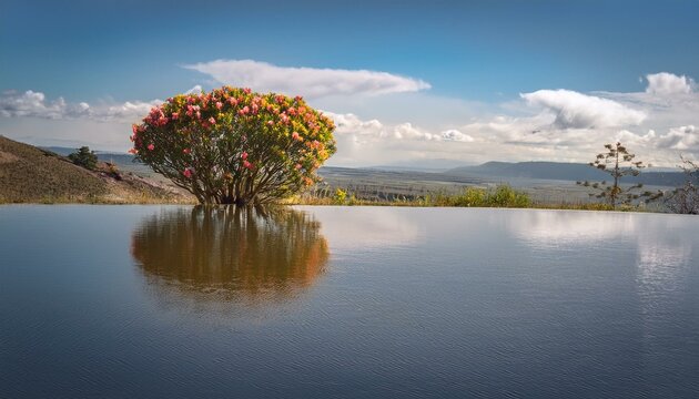 Generated image A reflective image highlighting mental health awareness and the importance of self-care - Powered by Adobe