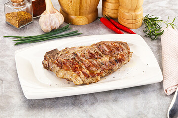 Grilled pork sirloin for dinner