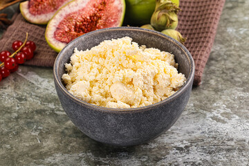 Delicous sheep cottage cheese curd