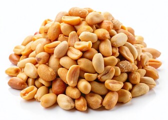 Salty Peanuts Close-Up, Isolated Landscape Photography