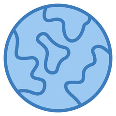 Earth Icon Element For Design
